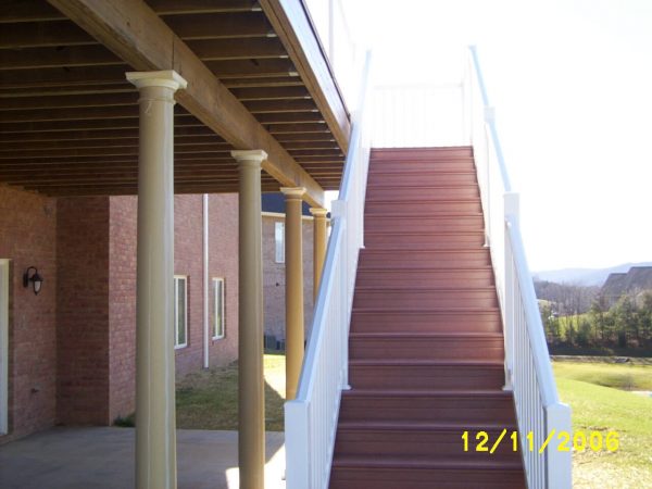 custom deck staircase new construction daleville virginia