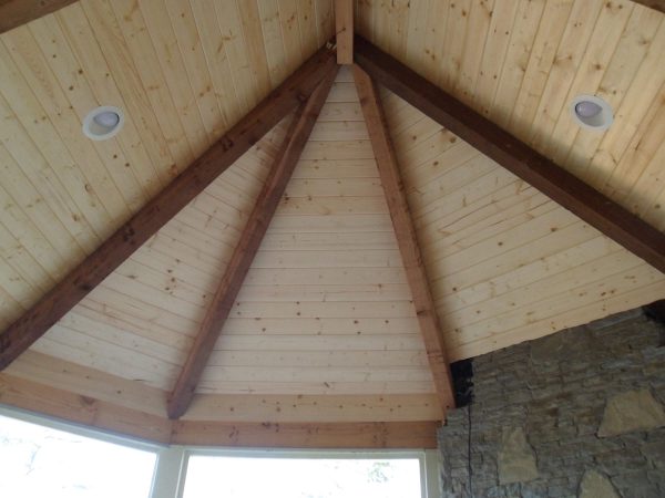 custom beamed porch ceiling roanoke virginia